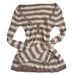 Effortless V-Neck Sun Protection Tee – Oversized Striped & Solid Long Sleeve (S-L)_ecoleips.com