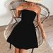 "Strapless Flowy Summer Dress For Women - Breathable Beach Vacation Dress, Casual Party Wear, Sleeveless A-Line Dress In White & Black (XS-XL)"_ecoleips.com