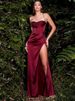 Verve 2025 Japanese Party Slim Evening Sexy High Waist Split Satin Dress Women's Fashion_ecoleips.com