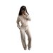 Aria Basics Aria Basics Cross-Border European And American Women's Autumn Winter New Fashion Casual Solid Color Zipper Cardigan Straight_ecoleips.com