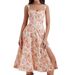 Floral Print Slit Maxi Dress For Women - Elegant Slimming Sleeveless Sundress With Side Split, A-Line Summer Evening Gown_ecoleips.com