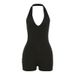 Aria Basics Aria Basics European And American Style 2023 Summer Women's New Fashion Sexy Casual Low-neck Halter High-waisted Tight Backless_ecoleips.com
