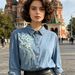Women's Fashionable Fresh Style Denim Jacket Loose Fit Korean Casual Versatile_ecoleips.com