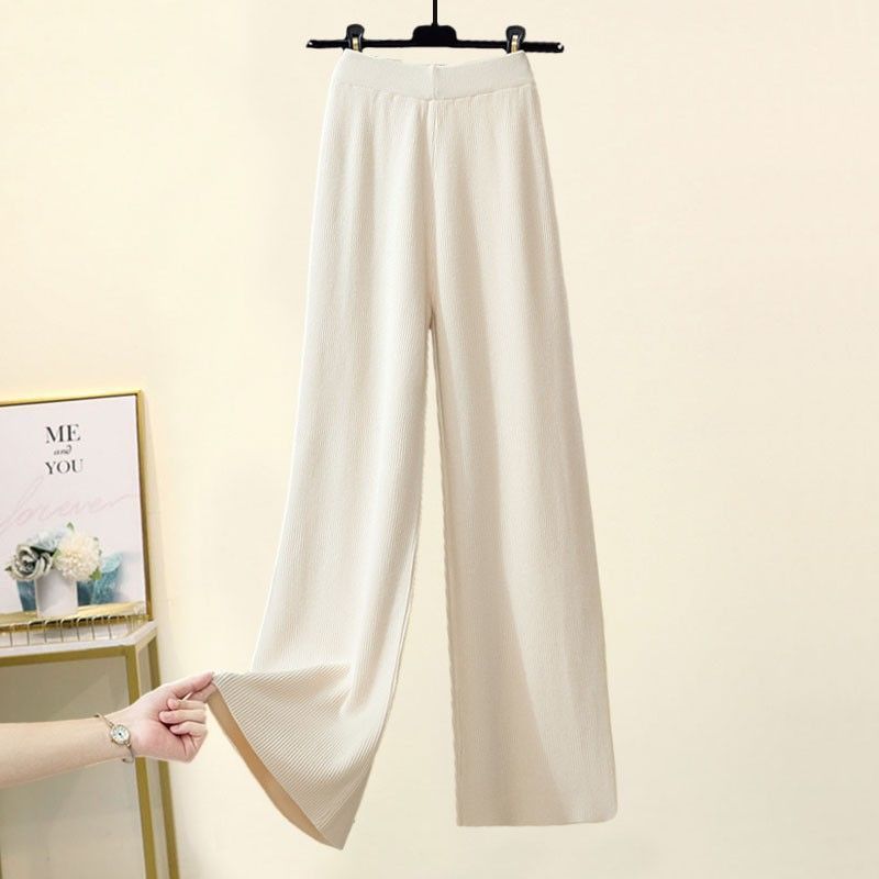 Women's Winter Knit Set – Turtleneck Sweater & Wide Leg Pants (2-Piece Outfit)_ecoleips.com