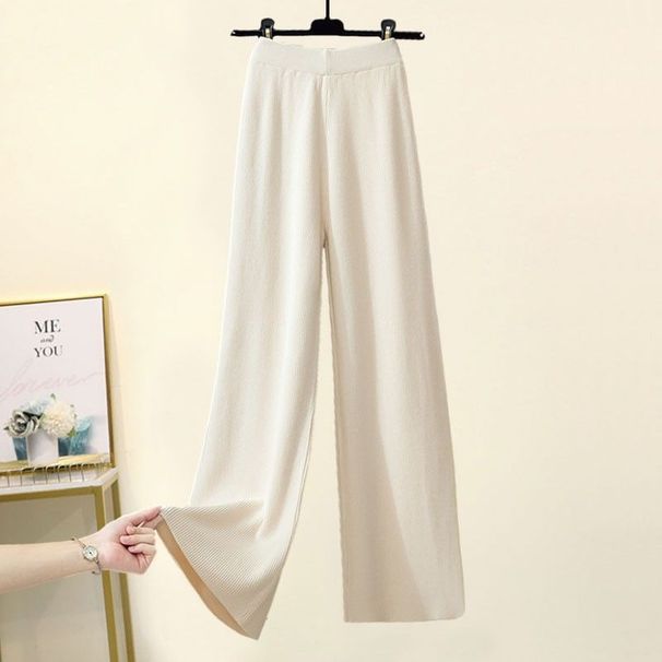 Women's Winter Knit Set – Turtleneck Sweater & Wide Leg Pants (2-Piece Outfit)_ecoleips.com