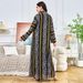Voya MT311 Middle Eastern Apparel Foreign Trade Autumn New Arab Women's Long Fashionable Embroidered Tassel Pendant Dress_ecoleips.com