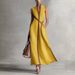 2026 Summer New Stand-up Collar Sleeveless Casual Contrasting Loose Dress_ecoleips.com