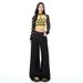 Dark Blue Fleece-lined Wide-leg Jeans For Women, 2025 Autumn And Winter New Style, High-waisted, Loose, Straight-cut,_ecoleips.com