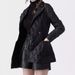 Women’s Belted Wool-Look Trench Coat – Slim Fit, Detachable Hood, Oversized Pockets, Work-to-Weekend Versatility (Black, S-XXXXL)_ecoleips.com