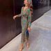 Women's Printed Summer Dress Autumn Fashion Regular Size Clothing_ecoleips.com