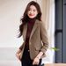 Women's Wool Casual Blazer, Fall/Winter 2025 New , Petite-Friendly Short Woolen Suit Jacket, European And American_ecoleips.com