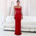 European And American Style Women's Summer Sexy Backless Mesh Bodycon Dress 2025 Cross Border Design Wholesale_ecoleips.com