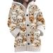 Women's Clothing Autumn And Winter Jacket Thickened Hooded Cardigan Sweater_ecoleips.com