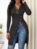 Aria Basics Aria Basics 2026 Autumn/Winter Independent Station European And American Foreign Trade Women's V-neck Long-sleeve_ecoleips.com