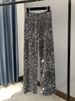 Glitter Velvet Wide Leg Pants - Korean Plush Fabric High Waist Flare Trousers With Sparkle, Extra Long Straight Cut For Women_ecoleips.com