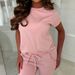 Women's Clothing Women's Spring Summer Casual Elastic Waist Pant Set Round Neck Loose Top European American Fashion_ecoleips.com