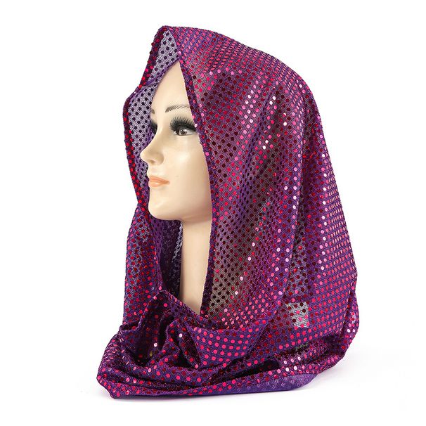 Women's Clothing Muslim Accessories Sparkling Middle Eastern Hijab Scarf – Lightweight & Breathable Shawl With Glittering Sequins For Women, Elegant_ecoleips.com