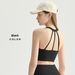 Women's Cross Neck Halter Padded Yoga Bra Three Strapped Design Nude Feel Fitness Sports Bra Beautiful Back_ecoleips.com
