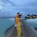 Bohemian Off-Shoulder Beaded Crop Top Maxi Dress With Drawstring Waist, Tropical Vacation Beach Dress For Women_ecoleips.com