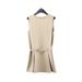 THE MIND High End Minimalist Dress 2025 Summer New Product With Waist Belt For Skinny Sleeveless Mid Skirt T235_ecoleips.com