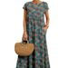 Women's Clothing Women's Cotton Linen Dress Sleeveless Round Neck Printed Design Loose Fit Summer Fashion Available In All Colors And Sizes_ecoleips.com