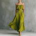 Women's High-Waisted Flowy Midi Skirt And Camisole Two-Piece Set Summer Casual Outfit Wrinkle-Resistant Fabric_ecoleips.com