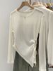 Early Spring Sheer Green Sun-protective Knitted Cardigan For Women, With An Irregular Design, Unique And Beautiful Base_ecoleips.com