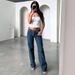 Vintage Low-Rise Straight Leg Jeans – Distressed Denim Pants For Women (Dark Blue/Light Blue/Black, S/M/L/XL)_ecoleips.com