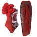 Women’s Clothing new one piece swimsuit for women, slimming large flower tight chiffon skirt suit swimsuit_ecoleips.com