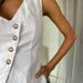 Women's Clothing Fashion Vest Solid Color Buttoned V Neck Shorts Two Piece Set_ecoleips.com