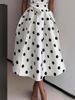 French-Style Polka Dot Dress Summer Vintage Temperament Waist-Cinching Slimming Dress For Women_ecoleips.com