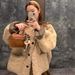 Women's Clothing Women's Casual Eco-Friendly Sherpa Jacket Winter Short Coat Loose Thick Faux Fur Outerwear Youthful Top (Khaki, Black)_ecoleips.com