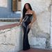 Women's Angel Wings Slimming Diamond Tube Dress One Shoulder Long Summer New Clothing_ecoleips.com