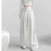 Women's Clothing Suit Pants Drape Pants Women Spring And Autumn Chic Design Casual Pants Women's Straight Pants Mopping Wide Leg Pants Women_ecoleips.com