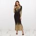 2023 New European And American Style Gold-Printed Slim-Fit Long-Sleeve, Autumn/Winter Evening Gown, Mermaid_ecoleips.com