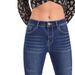 Spring Elastic Flared For Women, Independent Station Low-waist Tight-fitting Women's Stretch Jeans_ecoleips.com