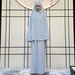 Verve Abya Women's Plus Size Outfit Set Simple Solid Color New Long Dress_ecoleips.com