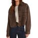 Women's Short Fashion Casual Jacket Faux Suede Autumn Winter New 2025 European American Cross Border Trade_ecoleips.com