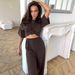 European And American Summer New Knitted Short Sleeve Long Pants Comfortable Pajama Set Cross-Border Wholesale Soft_ecoleips.com