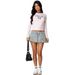 Cross-border European And 2025 Summer Three-Dimensional Pocket Denim American Niche Retro Bud Short Skirt_ecoleips.com