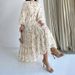 Muslim Floral Print Long Belted Fashionable And Elegant Dress_ecoleips.com