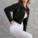 Cotton Corduroy Jacket For Women – Short Single-Breasted Lapel Coat With Long Sleeves_ecoleips.com