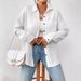 Women's Clothing Dropped Shoulder Bat Shirts Long Sleeved Shirts_ecoleips.com
