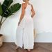 Women's Clothing New Long Skirt Solid Color Sexy Hollow Beach Skirt Swimsuit Cover Up Sun Protection Clothing_ecoleips.com