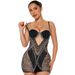 Women's Clothing sexy see-through sling hip-hugging A-line dress _ecoleips.com