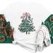 Eurean And American Cross-border Foreign Trade Women's Clothing Christmas Tree Print Round-neck Short-sleeve T-shirt_ecoleips.com