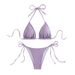 Women's Clothing Bikini Swimsuit Solid Color Sexy Bikini Split Swimsuit Women Wholesale_ecoleips.com