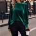 Women's Long Sleeve round Neck Top Casual Loose Fit Autumn Winter Fashion European American Style_ecoleips.com