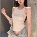American-style Camisole Top With Beautiful Back Design Women, Suitable For Both Inner And Outer Wear, Sexy Slim-fit_ecoleips.com
