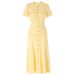 K Temperament Socialite Short Sleeved Hollow Threaded Single Breasted Knitted Dress_ecoleips.com